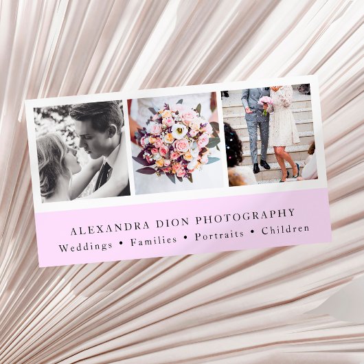 Moderne, elegante fotocollage visitekaartje