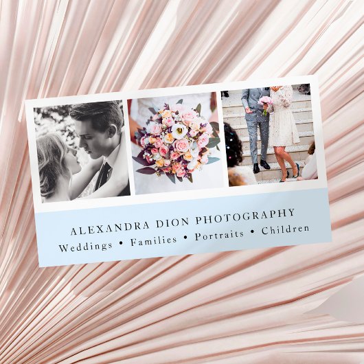 Moderne, elegante fotocollage visitekaartje