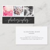 Moderne, elegante fotocollage visitekaartje (Voorkant / Achterkant)