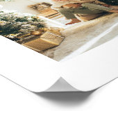 Moderne Elegante Fotocollage Zwart Wit Keepsake Poster (Hoek)