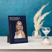 Moderne Elegante Fotogedenkplek op tafel Fotoplaat (Zijkant)