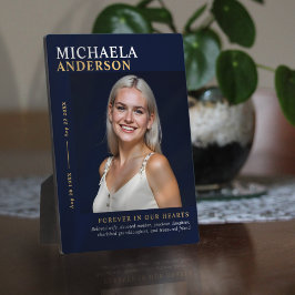 Moderne Elegante Fotogedenkplek op tafel Fotoplaat