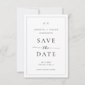Moderne Elegante Fotokader Trouw Save the Date (Voorkant)