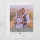 Moderne Elegante Fotokalender Rustiek Hout Lavende Save The Date (Achterkant)