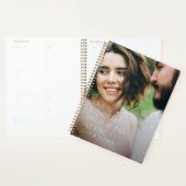 Moderne elegante fotoliefde volledig geschenk planner (Display)