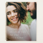 Moderne elegante fotoliefde volledig geschenk planner<br><div class="desc">Moderne,  elegante fotoliefde voor typografie.. omdat dit alles eindigt met een modern meisje cadeau voor haar cadeau voor hem. Ideale verjaardag,  verjaardag,  bruiloft,  Valentijnsdag,  moederdag of vaders dag cadeau.</div>