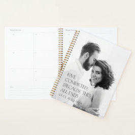 Moderne elegante fotoliefhebber volledig cadeaupla planner