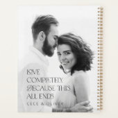 Moderne elegante fotoliefhebber volledig cadeaupla planner (Achterkant)