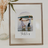 Moderne Elegante Fotolijst Nummers Kaart