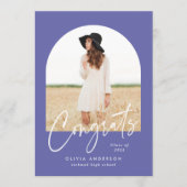 Moderne elegante fototypografie paars afstuderen (Voorkant)