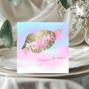 Moderne elegante galerijliften, schaar vierkante visitekaartje