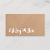 Moderne Elegante Gedrukte Kraft Witte Vette Consul Visitekaartje (Voorkant)