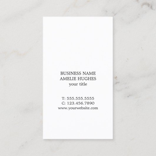 Moderne Elegante Gedrukte Kraftpapier-Document Con Visitekaartje (Achterkant)