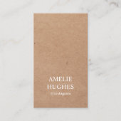 Moderne Elegante Gedrukte Kraftpapier-Document Con Visitekaartje (Voorkant)