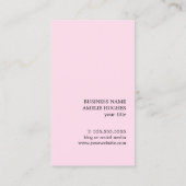 Moderne Elegante Gedrukte Kraftpapier-Document Roo Visitekaartje (Achterkant)