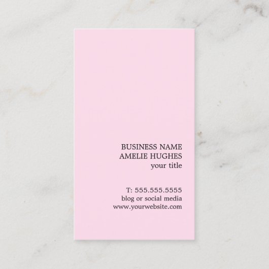 Moderne Elegante Gedrukte Kraftpapier-Document Roo Visitekaartje (Achterkant)