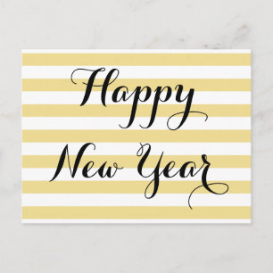 Moderne, elegante, gelukkige Faux Gold Custom DIY Feestdagenkaart
