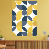 Moderne elegante geometrische Abstracte minimalist Canvas Afdruk (Insitu (Woonkamer))