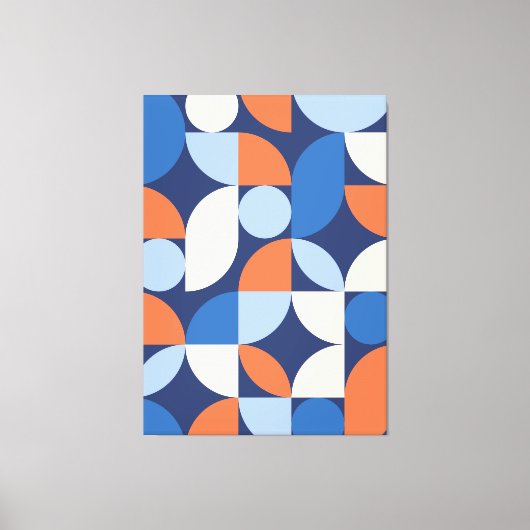 Moderne elegante geometrische Abstracte minimalist Canvas Afdruk (Voorkant)