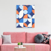 Moderne elegante geometrische Abstracte minimalist Canvas Afdruk (Insitu (Woonkamer))