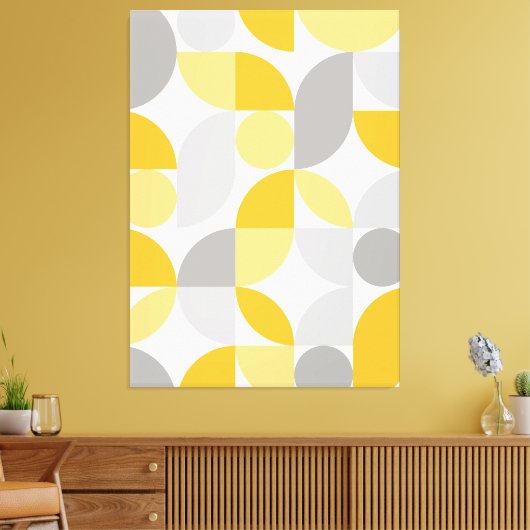 Moderne elegante geometrische Abstracte minimalist Canvas Afdruk (Insitu (Woonkamer))