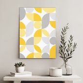 Moderne elegante geometrische Abstracte minimalist Canvas Afdruk