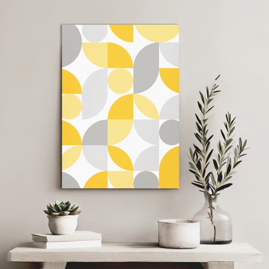 Moderne elegante geometrische Abstracte minimalist Canvas Afdruk