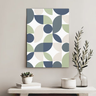 Moderne elegante geometrische Abstracte minimalist Canvas Afdruk