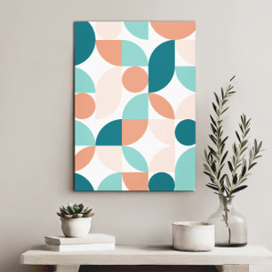 Moderne elegante geometrische Abstracte minimalist Canvas Afdruk