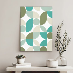 Moderne elegante geometrische Abstracte minimalist Canvas Afdruk