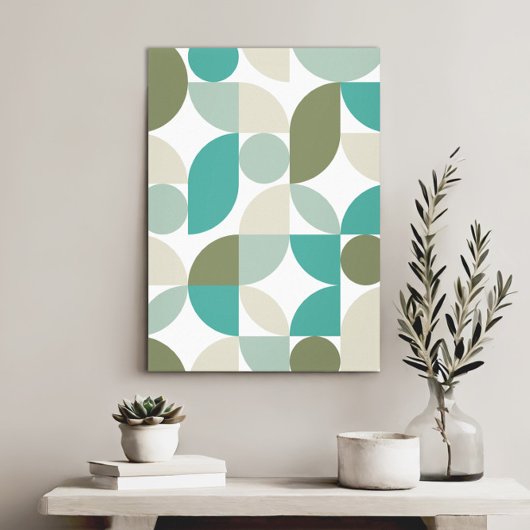 Moderne elegante geometrische Abstracte minimalist Canvas Afdruk
