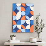 Moderne elegante geometrische Abstracte minimalist Canvas Afdruk<br><div class="desc">Ontketen de tijdloze allure van Mid Century Modern met dit door Bauhaus geïnspireerde abstracte ontwerp. Gedurfde geometrische vormen dansen harmonieus,  waardoor een visuele symfonie ontstaat die tijdperken overstijgt. Verhoog uw ruimte met een vleugje retro verfijning!</div>