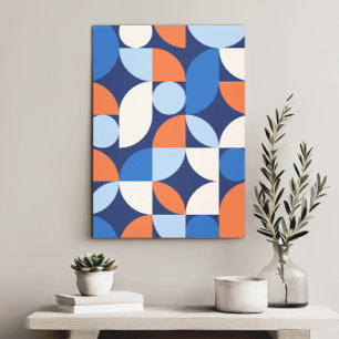 Moderne elegante geometrische Abstracte minimalist Canvas Afdruk