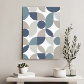 Moderne elegante geometrische Abstracte minimalist Canvas Afdruk
