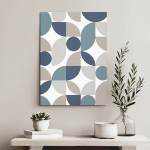 Moderne elegante geometrische Abstracte minimalist Canvas Afdruk