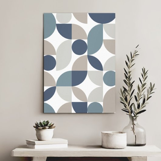 Moderne elegante geometrische Abstracte minimalist Canvas Afdruk