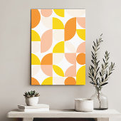 Moderne elegante geometrische Abstracte minimalist Canvas Afdruk