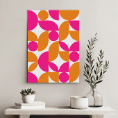 Moderne elegante geometrische Abstracte minimalist Canvas Afdruk