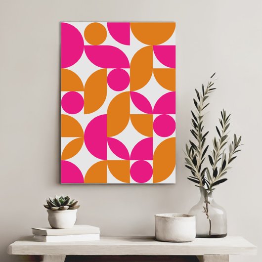 Moderne elegante geometrische Abstracte minimalist Canvas Afdruk