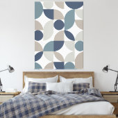 Moderne elegante geometrische Abstracte minimalist Canvas Afdruk (Insitu (Slaapkamer))