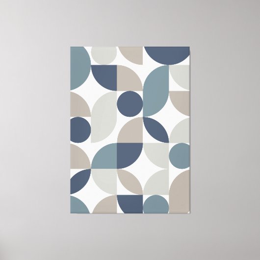 Moderne elegante geometrische Abstracte minimalist Canvas Afdruk (Voorkant)