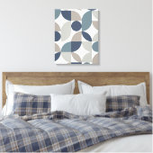 Moderne elegante geometrische Abstracte minimalist Canvas Afdruk (Insitu (Slaapkamer))