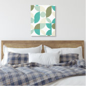 Moderne elegante geometrische Abstracte minimalist Canvas Afdruk (Insitu (Slaapkamer))