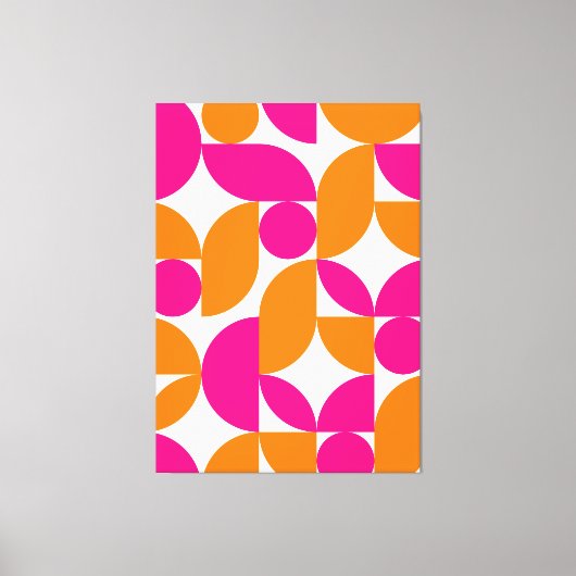 Moderne elegante geometrische Abstracte minimalist Canvas Afdruk (Voorkant)