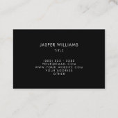 Moderne elegante geometrische art elegant Lijst Visitekaartje (Achterkant)