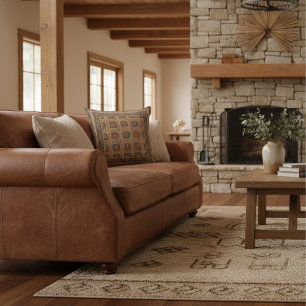 Moderne elegante geometrische bloemrijke abstracte kussen