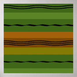 Moderne elegante geometrische patroon poster