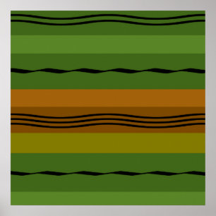 Moderne elegante geometrische patroon poster