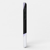 Moderne elegante geometrische violet zwart-wit Case-Mate iPhone case (Achterkant/links)
