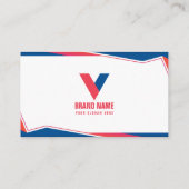 Moderne elegante geometrische visitekaartje (Achterkant)